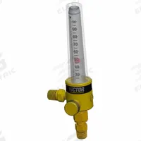 VICTOR Flowmeter: 1/2 in NPT F Inlet, 1/4 in NPT M Outlet, 100 scfh (Carbon Dioxide) (MPN 0799-2198). Key specifications — Compatible Gas Type: Carbon Dioxide; Manufacturer Part Number: 0799-2198; Brand: VICTOR; Inlet Connection: 1/2 in NPT F; Outlet Connection: 1/4 in NPT M.