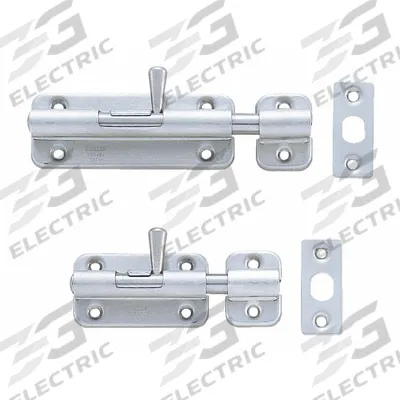 SUGATSUNE Door Bolt: Barrel Bolt, 1 5/8 in Ht, 3 3/8 in Wd - Door Bolts