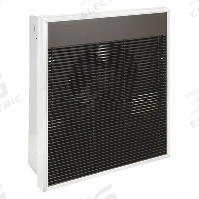 Dayton Recessed Electric Wall-Mount Heater: 4800W, 277V AC, Single Phase, 277V AC - Large Recessed Electric Wall Heaters