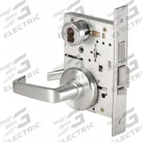 BEST Door Lockset: Classroom Lever Locksets, Chrome, ADA Compliant, Interchangeable Core (MPN 45H7UNR15H626RH). Key specifications — Ligature Resistance: Not Ligature-Resistant; Brand: BEST; Visual Indicator Message: No Message; Lockset Style: 45H Escutcheon; ADA Compliant: Yes; Finish: Satin Chromium-Plated : Stainless Steel.