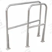 COTTERMAN Safety Railing,6ft.: Toe Board Not Included, 4 in x 3 in, Bolt-On Rail Mounting, Round (MPN AR6 C50 P6). Key specifications — Product Type: Handrail Section; Brand: COTTERMAN; Color: Natural; Handrail Shape: Round; Material: Aluminum; Number of Rail Levels: 2; Rail Mounting Style: Bolt-On.