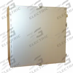 HAMMOND Electrical Enclosure: Stainless Steel, 24 in x 24 in x 12 in, NEMA 12/13/3R/4/4X, w/Panel (MPN 1418N4SSJ12). Key specifications — Brand: HAMMOND; Closure Method: Clamps; Enclosure Material: Stainless Steel; Knockouts: Not Included; Includes Inner Panel: with Inner Panel Included.