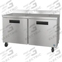 HOSHIZAKI Worktop Refrigerator: 15.1 cu ft, 40 in Ht, 31 in Dp, Yes Energy Star Compliant, 2 Doors (MPN WR60B). Key specifications — Control Type: Thermostatic; Energy Star Compliant: Yes; Brand: HOSHIZAKI.