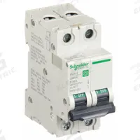 SCHNEIDER IEC Supplementary Protector: 32 A Amps, 14kA at 240V AC, Screw Clamp, C60SP, B (MPN M9F21232). Key specifications — Terminal Connection: Screw Clamp; AC Voltage Rating: 240/415/440V AC; Curve Type: B; DC Voltage Rating: Not Rated; Max. AIR Rating: 14kA at 240V AC; Series: C60SP; Brand: SCHNEIDER.