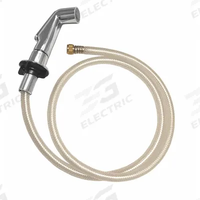 APPROVED VENDOR Kitchen Sprayer: Plastic, Chrome, 1/4" Connection Size - Faucet Sprayers
