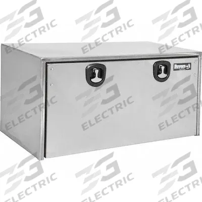 BUYERS PRODUCTS Truck Box: Underbody Truck Box, Double Barn Doors Door, 18 in Overall Dp - Double Barn-Door Boxes