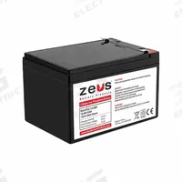 ZEUS BATTERY PRODUCTS Rechargeable Batteries: 12.8V DC, 12 Ah Capacity, 5.94 in Ht, 3.86 in Wd, F2 (MPN PCLFP12-12.8SP). Key specifications — Terminal Connection: F2; Brand: ZEUS BATTERY PRODUCTS; Housing Material: ABS.