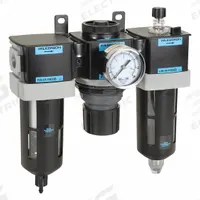 WILKERSON Filter/Regulator/Lubricator: 3/4 in NPT, 110 cfm, 150 psi Max Op Pressure, 5 micron (MPN C28-06-FKG0B). Key specifications — attr109588: C28; attr109524: WILKERSON.