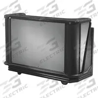 CAMBRO Bar: 67 1/2 in Overall Lg, 47 1/2 in Overall Ht, Black, 28 1/2 in Overall Wd, Polyethylene (MPN EABAR650DS770)