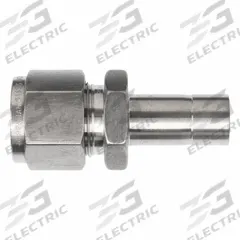 BRENNAN INDUSTRIES Compression Fitting Straight: 3/4 in OD x 1/2 in OD Fitting Size, Stainless Steel (MPN NS2406-12-08-SS). Key specifications — Series: NS2406; Brand: BRENNAN INDUSTRIES.