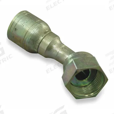 AEROQUIP Hydraulic Crimp Fitting: Steel x Steel, 45° Elbow, -8 For Hose Dash Size - Aeroquip Crimp Hydraulic Hose Fittings with ORS Connection