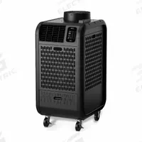 MOVINCOOL Portable Air Conditioner: 400 sq ft – 450 sq ft, 11,450 BtuH, 115V AC, Cooling/Heating (MPN Climate Pro D12e). Key specifications — Compatible Location: Indoor; Voltage: 115V AC; Includes Air Filter: Air Filter Included; Brand: MOVINCOOL.