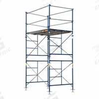 METALTECH Scaffold Tower: Steel, 5 ft to 10 ft, 84 in x 57 in, 2,500 lb Load Capacity (MPN M-MFT5710-A). Key specifications — Brand: METALTECH; Height Adjustability: Fixed Height; Included Components: (8) Pig Tail Locks.