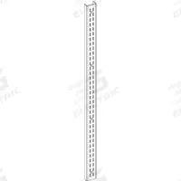 Wall Standard: 4 ft Overall Lg, 1/2 in Overall Ht, Steel, Petal White, 11 Gauge (MPN GRFC-1.5X.5-2B-48.00-2). Key specifications — Material: Steel; Brand: INSTOCK.