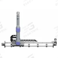 IGUS 7th Axis UR Version: 1 m Stroke Lg, 550 N Load Capacity - Radial, 250 N Load Capacity - Axial (MPN RBTX-IGUS-0103). Key specifications — Positioning Accuracy: 3 mm; Includes: Controller/Power Supply in Enclosure; Compatible with Robot Model Number: UR 5; Manufacturer Part Number: RBTX-IGUS-0103; Brand: IGUS.