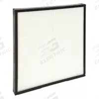 GRAINGER Minipleat Air Filter: 20 in x 20 in x 2 in, Synthetic, Plastic, No Header, MERV 11 (MPN 33E963). Key specifications — Brand: GRAINGER; Frame or Header Material: Plastic; Media Material: Synthetic.