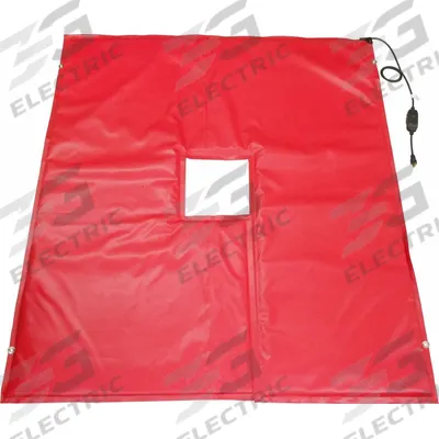 FLEXOTHERM Ground Thaw Heated Blanket w/ Keyhole: Utility Pole Heated Blanket - Ground-Thawing Mats