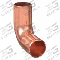 STREAMLINE Sweat Fitting Elbow: 3/4 in CTS x 3/4 in CTS, FTG x FTG, No Center Stop, Wrot Copper (MPN W 02634)