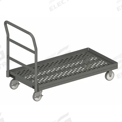 APPROVED VENDOR Platform Truck: 1,400 lb, 48 in L x 24 in W x 9 1/4 in H Deck, Perforated - Flow-Through Platform Trucks