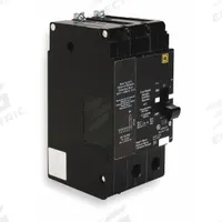 SQUARE D Miniature Circuit Breaker: 15 A, 277/480V AC, Single Phase, 18kA at 277/480V AC, 2 Poles (MPN EDB24015SA). Key specifications — Phase: Single; Amps: 15 A; AC Voltage Rating: 277/480V AC; Max. AIR Rating: 18kA at 277/480V AC; For Use With: Square D NF Panelboards; Brand: SQUARE D.