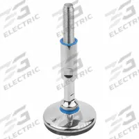 KIPP Male-End Leveling Mount: Swiveling Stud, M24 Thread Size, 80 mm, 20 kN Capacity (MPN K1303.108024X190). Key specifications — Finish: Polished; Base Shape: Round; Load Capacity: 20 kN.
