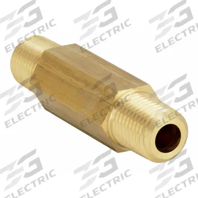 PARKER Metal Pipe Straight: Straight, Brass, 1/8 in x 1/8 in - Threaded Extreme-Pressure Hydraulic Pipe Fittings