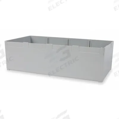 VIDMAR Bin Cup: 6 1/8 in x 12 in, 3 3/4 in Overall Ht, Gray - Removable Bins for Vidmar Modular Drawer Cabinets