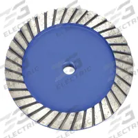 DIAMOND VANTAGE Segment Cup Grinding Wheel: Turbo, 6" Dia, 5/8"-11 Arbor, 36 Segment, Blue Cup (MPN S-06HDZGX3-C). Key specifications — Series: Blue Cup; Brand: DIAMOND VANTAGE.