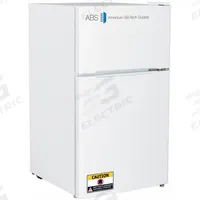 AMERICAN BIOTECH SUPPLY Refrigerator and Freezer: 3 cu ft Refrigerator Capacity, 19 in Overall Wd (MPN ABT-RFC-3M). Key specifications — Door Type: Swing Solid; Brand: AMERICAN BIOTECH SUPPLY; Defrost Method: Manual; Door Hinge: Right.