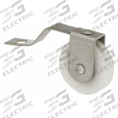 PRIME-LINE Tension Spring Roller: Tension Spring Roller, 5 7/16 in Overall Ht, Unfinished - Screen Door Hardware
