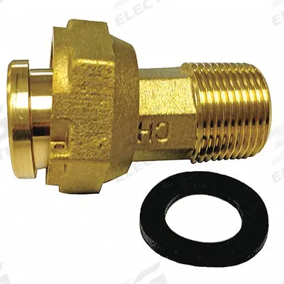 JONES STEPHENS Water Meter Coupling with Gasket: M20075 - Plumbing