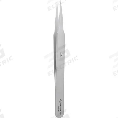 EXCELTA Tweezers: Stainless Steel, Point, Straight Tip - High-Precision Tweezers