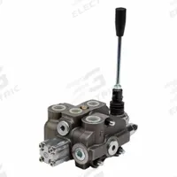 HYDRO CUSTOM Hydraulic Directional Control Valve: Four-Way / Three Positions, 13 gpm Flow Rate - Max (MPN 228313). Key specifications — Actuation Mechanism: Manual; Port Connections: Inlet; Spool Action: Detent; Work Connection Size: #8; Work Connection Type: SAE O-Ring Boss; Brand: HYDRO CUSTOM; Pressure Connection Size: #10.