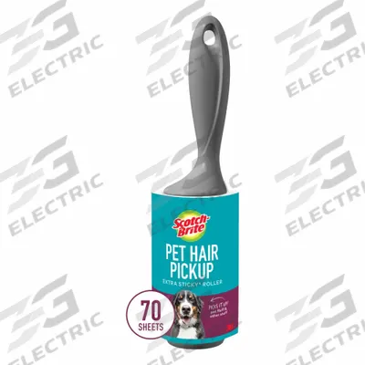 SCOTCH-BRITE Pet Hair Roller: 70 Sheets, 6 in Sheet Lg, 4 in Sheet Wd - Lint Rollers