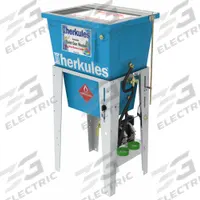 HERKULES Parts Washer: For Solvent/Water-Based Solution Base Type, Auto, 5 gal Drum Capacity, Blue (MPN G210). Key specifications — Cleaning Method: Automatic; For Solution Base Type: Solvent/Water-Based; Tank Material: Plastic; Color: Blue; Filtration Type: No Filtration; Brand: HERKULES.