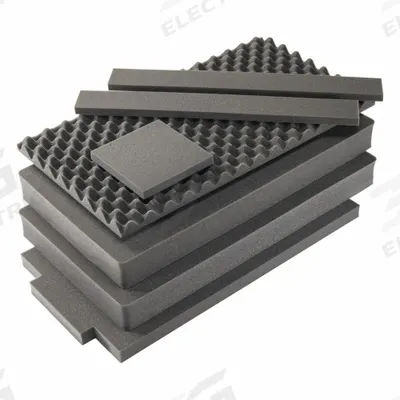 PELICAN Protective Equipment: 33 1/8 in x 18 7/8 in, 2 in_3 in_1 1/2 in_3/4 in Foam Thick - Cubed Pick & Pull Foam Inserts