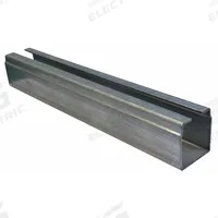 DAYTON Festoon Support Bracket: 42 in Overall Lg (MPN 33N238). Key specifications — Brand: DAYTON; Compatible I-Beam Size: C32 x 30 x 1.5; Material: Galvanized Steel; Product Type: C-Track; Compatible with Grainger Part Number: 33N238.
