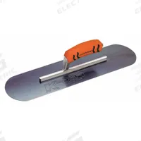 KRAFT TOOL Pool Trowel: Blade Material Blue Steel, Blade Shape Round, 4 in Blade Wd, 16 in Blade Lg (MPN CF279BPF). Key specifications — attr1008665: Cushioned; attr1005004: KRAFT TOOL; attr1008664: ProForm.