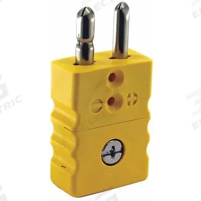 Dayton Thermocouple Plug: Jack, For Type K Thermocouple Type, Std Plug, 2 Pins - Thermocouple Plugs