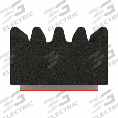 FAIRCHILD Seal: Rectangle, Self-Adhesive Mounting, Std, EPDM, 50 ft Overall Lg - Ribbed-Section Foam Rubber Seals