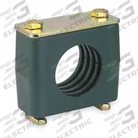 ZSI Vibration-Dampening Beta Clamp: Ribbed Bore, Steel Clamp, Polypropylene Cushion, For 1 Lines (MPN S3015R)