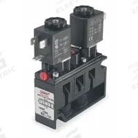 ARO Solenoid Air Control Valve: Alpha, Four-Way / Three-Position, 120V AC, 1/4 in Female NPT, Closed (MPN A322SD-120-A). Key specifications — attr1086925: Closed; attr1092969: Non-Locking; attr1086920: A322SD-120-A; attr1092977: Solenoid Return.