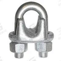 DAYTON Wire Rope U-Bolt Clip: 1/2 in Compatible Rope Dia, 11 1/2 in Rope Turnback Lg, Malleable Iron (MPN 2VKJ6). Key specifications — Fabrication: Cast; Color: Silver; Material: Malleable Iron; Brand: DAYTON.