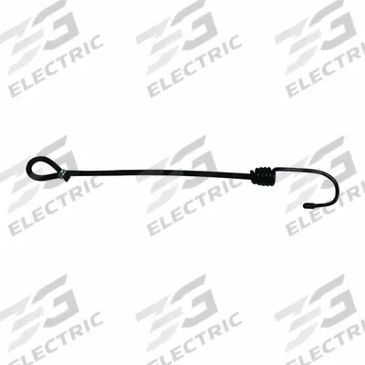 ROYAL BASKET TRUCKS Vacuum Bar Bungee: Black, 10 in Overall Ht - Housekeeping Cart Accessories