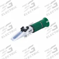 INSIZE Refractometer: Coolant/Juice/Sugar Solution, +/-0.2% Accuracy, Analog, 6 1/4 in Overall Dp (MPN ISQ-RM30). Key specifications — Brand: INSIZE; Accuracy: +/-0.2 %; Refractive Index - Min: 1.333 RI; Refractive Index - Max: 1.385 RI; Resolution: 0.2%; Test Parameters: Juice.