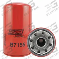 BALDWIN FILTERS Oil Filter: B7155, 1 1/2"-16 Thread Size, 8 1/8 in Overall Ht, Oil, Hino, Cellulose. Key specifications — Baldwin Interchange: B7155; Brand: BALDWIN FILTERS; Compatible Vehicle Make: Hino; Includes: Integral Gasket; Media Material: Cellulose.
