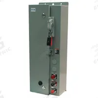 EATON NEMA Combination Starter: Fusible Disconnect, 3 Poles, NEMA Size 2, 120V AC, NEMA-Rated 1 (MPN ECN1821BCD-R63/DL30). Key specifications — Includes Pilot Light: Yes; Maximum Voltage Rating: 250V AC; Brand: EATON; Phase: Three; Coil Voltage: 110/120V AC; Control Transformer: No; For Fuse Class: Class R; Series: Freedom.