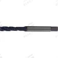 CLEVELAND Spiral Flute Tap: #4-48 UNF, 2B, 3 Flute, Semi-Bottoming Chamfer, Hard Lube Coated Cobalt (MPN C98004)