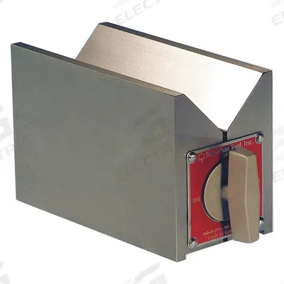 SUBURBAN Magnetic Chuck: Std Pole, 2 3/4 in W x 5 7/16 in L - Magnetic Toolmaker Chucks