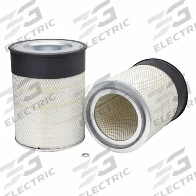 FLEETGUARD Automotive Air Filter: Round-Oval, Engine, Axial Seal, 14 in Outside Dia - Bottom - Round/Oval Engine Air Filters